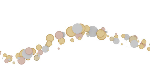 gold  Burst: Astonishing 3D Illustration of Bursting gold Confetti