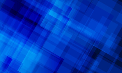 Blue geometric abstract background with layered transparent shapes. soft dynamic color.