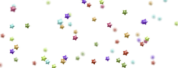 Stellar Symphony: Embark on a Visual Journey with 3D Colorful Stars Rain