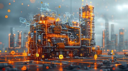 Industrial Revolution: Machinery and Digital Connectivity