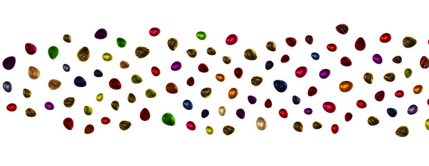 Colorful handmade easter eggs