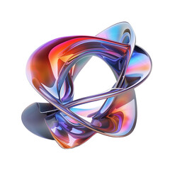 abstract 3d shape holographic 