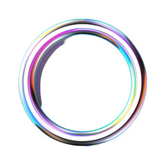 abstract circle frame Holo abstract 3D