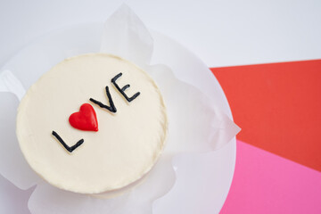 Bento cake with the words 