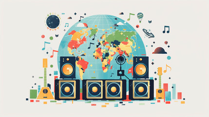 Harmony Unleashed: Celebrating World Music Day with Vibrant Illustrations