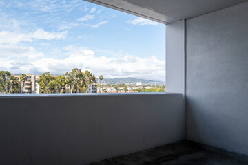 LA Parking Structure with Hollywood View