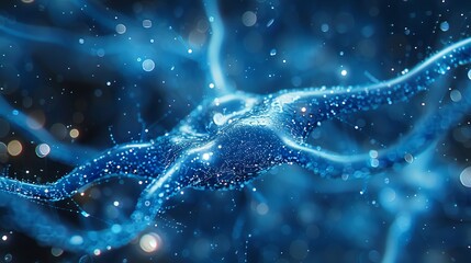 3D Cell Synapse Neuron Human Brain