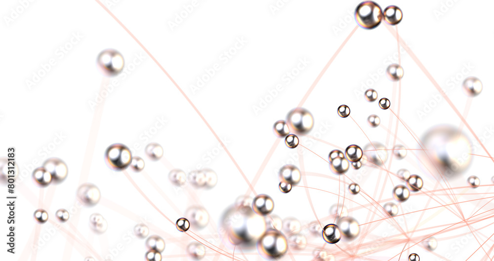 Poster Concept of AI technology, Motion of digital data flow.