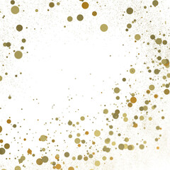 Gilded Celebration: Magnificent 3D Illustration of a Grand gold Confetti Event