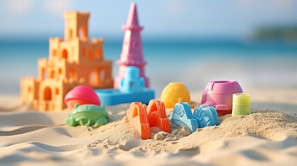 Beach Kid Toys on a Clean Pastel