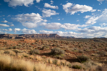 Desert Highway Under Stormy Sky