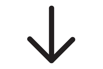 arrow down icon design illustration.	