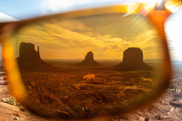 Classic Sunglasses View of Monument Valley