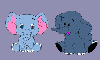 baby elephant illustration