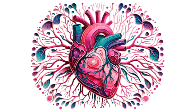 human heart nature illustration