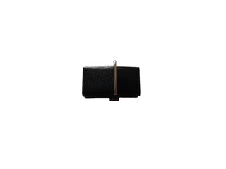 Compact Black USB Pendrive with white background