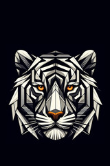 Generative Ai white tiger