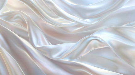A pearl white wave, subtle and elegant, flowing softly over a contrasting background, depicted in ultra high-definition.