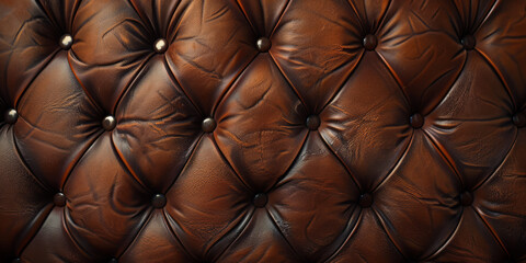 Sophisticated Comfort  Classic Tufted Leather Chesterfield Detail