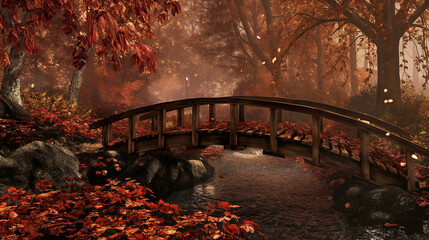 bridge in autumn