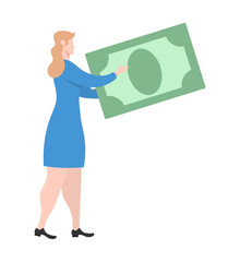 Business concept, isolated on transparent background, flat design vector illustration, for graphic and web design