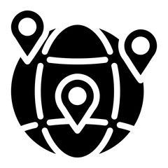 distribution glyph icon