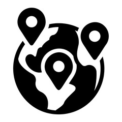 distribution glyph icon