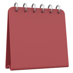 Empty calendar. 3D calendar. 3D illustration.