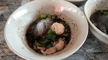 Chinese style noodles in Thailand