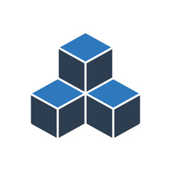 Blocks Icon - Cube Icon
