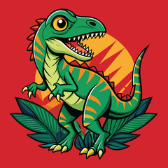 Dinosaur vector art for t-shirts design