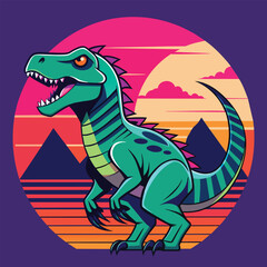 Dinosaur vector art for t-shirts design