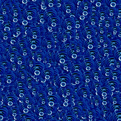 Blue colors geometic collage random pattern