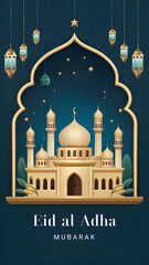 Islamic background for Eid al-Adha.