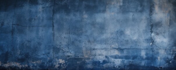 Navy Blue wall texture rough background dark concrete floor old grunge background painted color stucco texture with copy space 