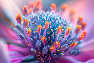 Fototapeta premium Capturing the endless beauty of flowers through macro photography