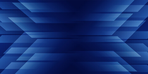 Obraz premium Abstract blue banner design vector, dynamic sporty horizontal background template for media promotion or web banner
