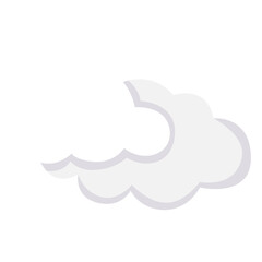Cloudy Weather Forecast Icon Vector Design