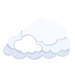 Cloudy Weather Forecast Icon Vector Design