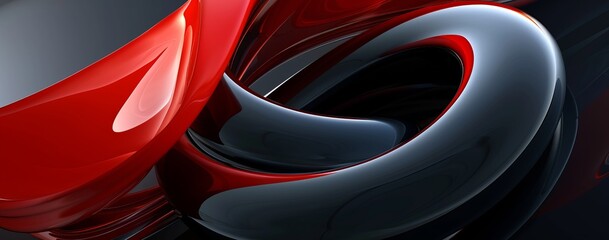 abstract 3d oval beta