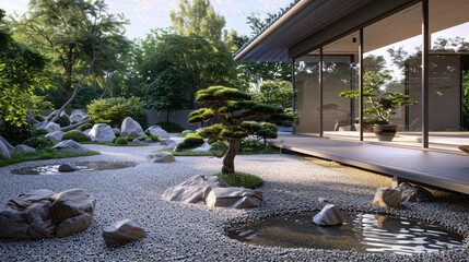 Zen Haven: Serene Japanese-Inspired Garden Retreat