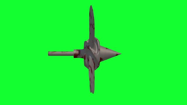 spinning propeller animation green screen