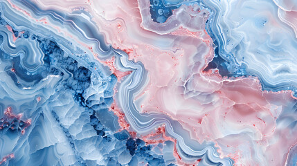 Fototapeta premium Blue and pink marble, abstract marble painting, fashion print, natural background