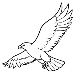 Bird coloring book vector illustration (59)