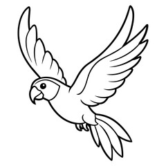Bird coloring book vector illustration (67)