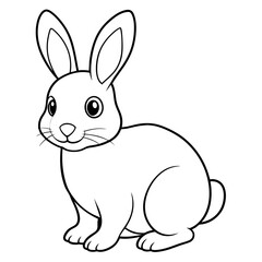 cute bunny coloring book vector (34)