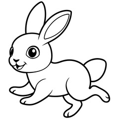 cute bunny coloring book vector (31)
