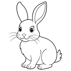 cute bunny coloring book vector (36)