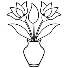 Flower coloring book design vector (13)