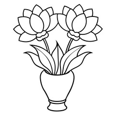Flower coloring book design vector (12)